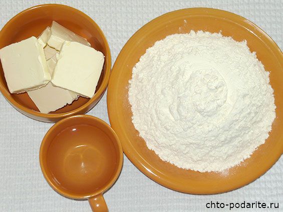 Ингредиенты для приготовления коржей торта Наполеон