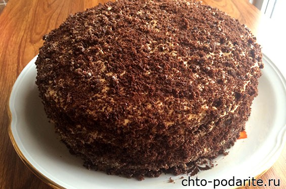 Торт шоколадный Пеле с коньяком
