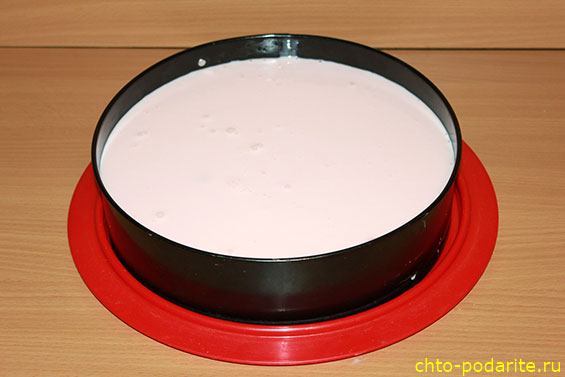 Приготовление трехслойного освежающего желейного ягодного торта, шаг 18