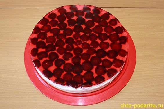Приготовление трехслойного освежающего желейного ягодного торта, шаг 28