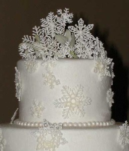 вот такой нежный-снежный торт, украшенный айсингом, можно сделать