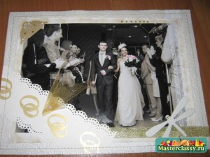 свадебный фотоальбом в стиле скрапбукинг